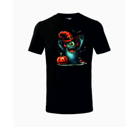 Tričko detské Halloween 6 - čierne