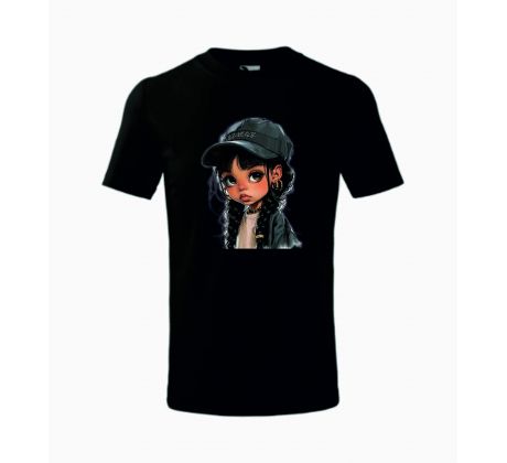 Tričko detské GIRL 1 - čierne