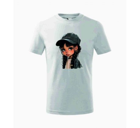 Tričko detské GIRL 1 - biele
