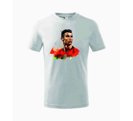 Tričko detské RONALDO 5 - biele