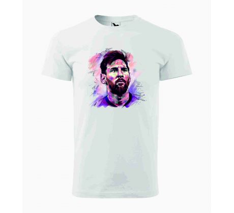 Tričko unisex MESSI 2 - biele