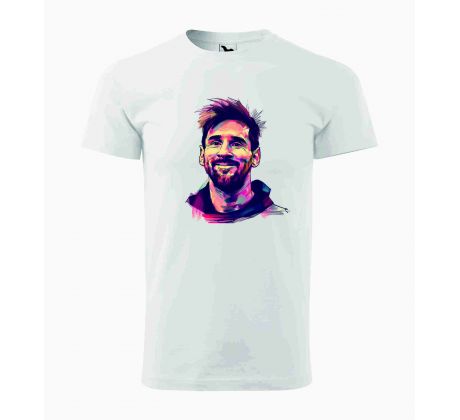 Tričko unisex MESSI 3 - biele