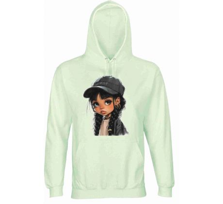 Mikina GIRL 1 - jemná mätová