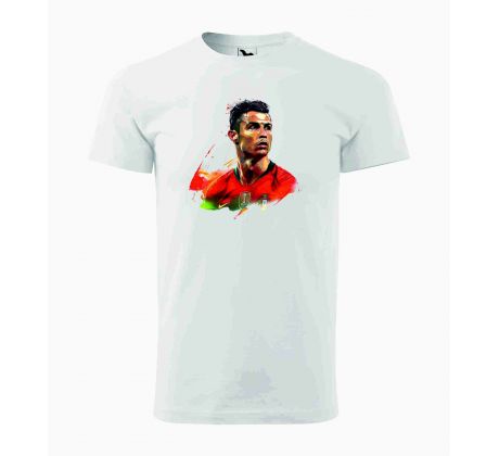 Tričko unisex RONALDO 5 - biele